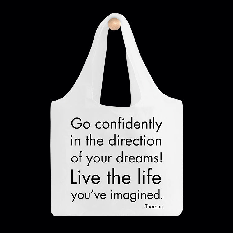 "go confidently" fold-up bag