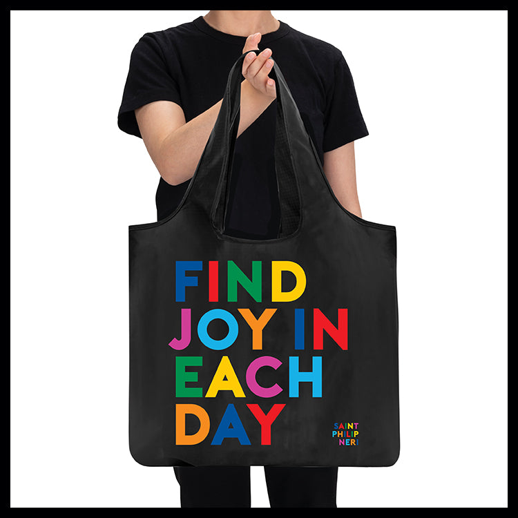 "find joy" fold-up bag