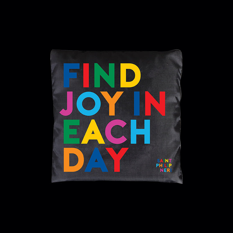"find joy" fold-up bag