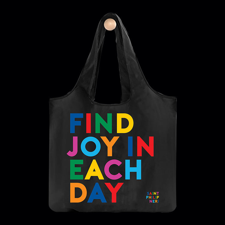 "find joy" fold-up bag