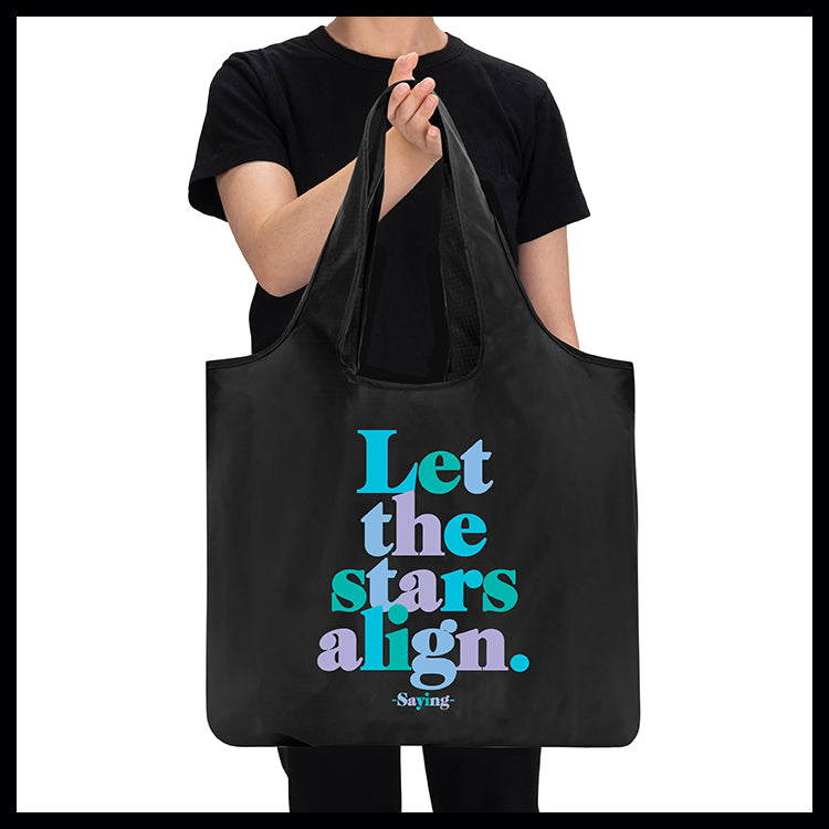 "let the stars align" reusable bag