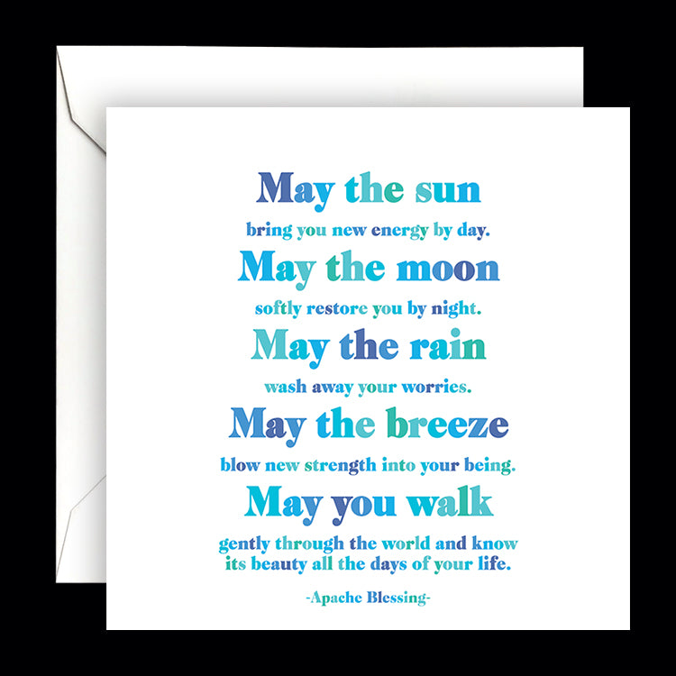"may the sun" card