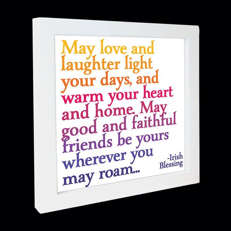 "may love and laughter" card