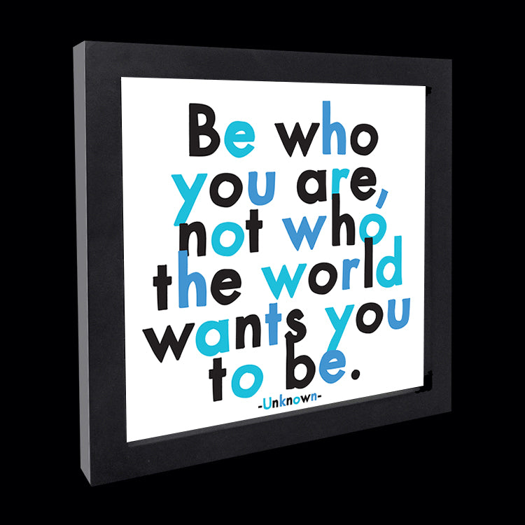 "be who you are" card