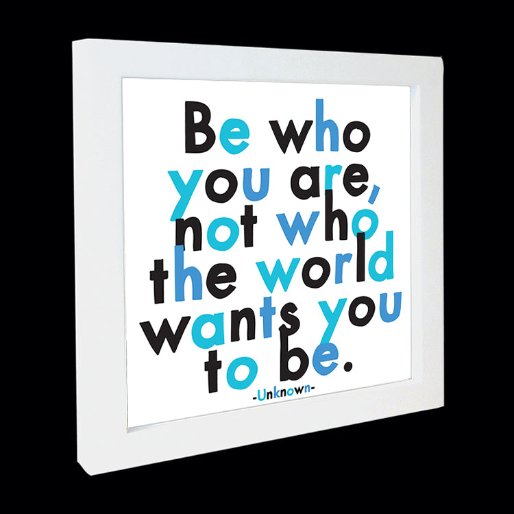 "be who you are" card