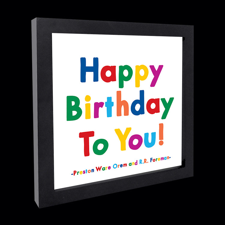 "happy birthday to you!" card