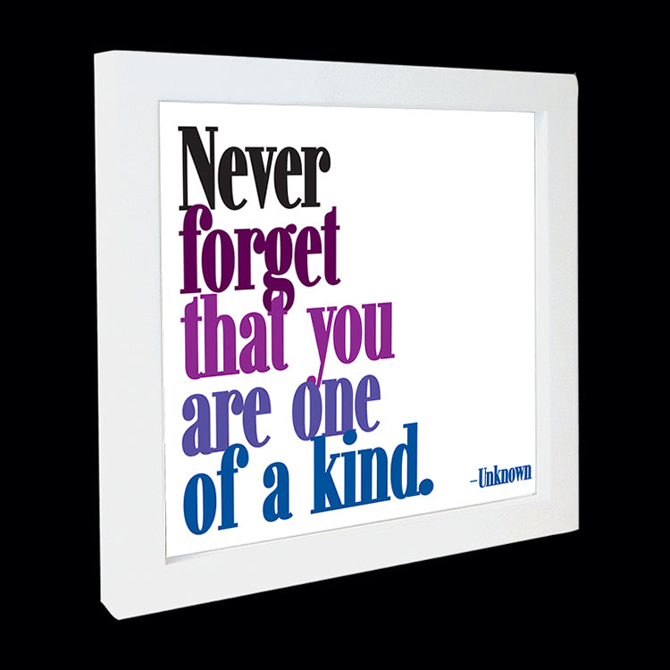 "one of a kind" card