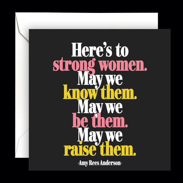 "strong women" card