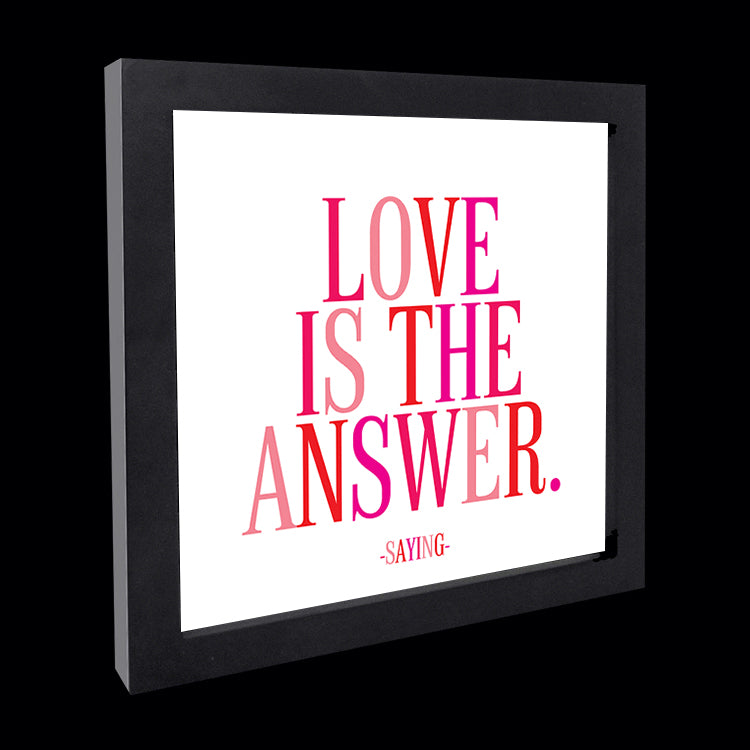 "love is the answer" card