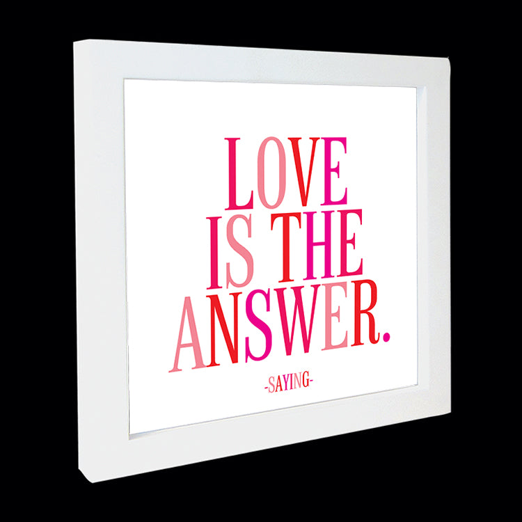"love is the answer" card