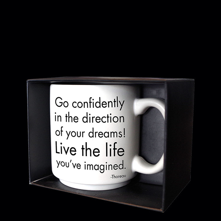 "go confidently" mini mug