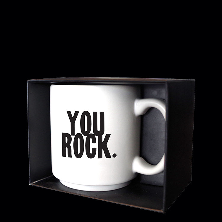 "you rock." mini mug
