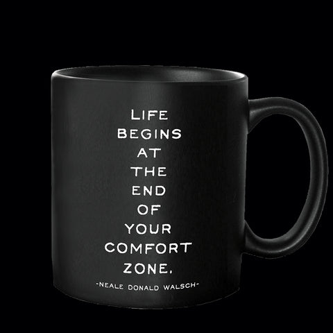 "comfort zone" mug