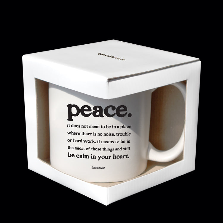"peace" mug