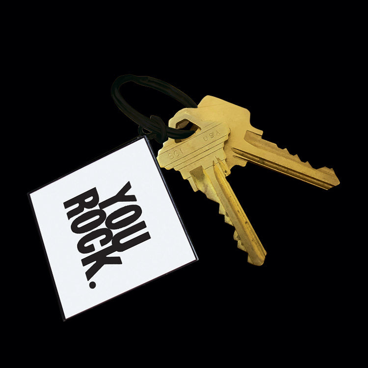 "you rock" keychain