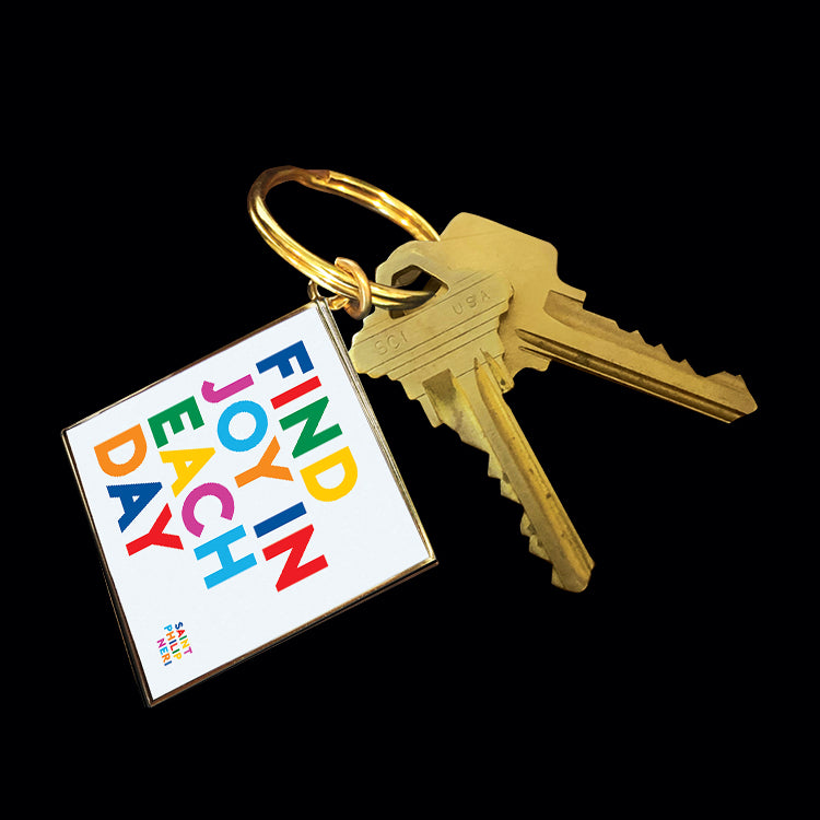 "find joy" keychain