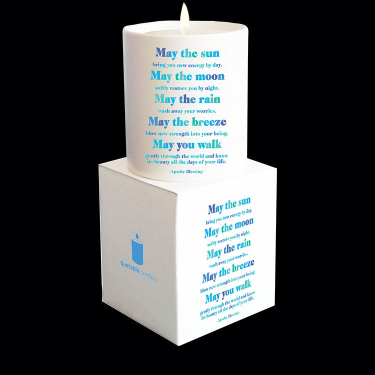 "may the sun" candle
