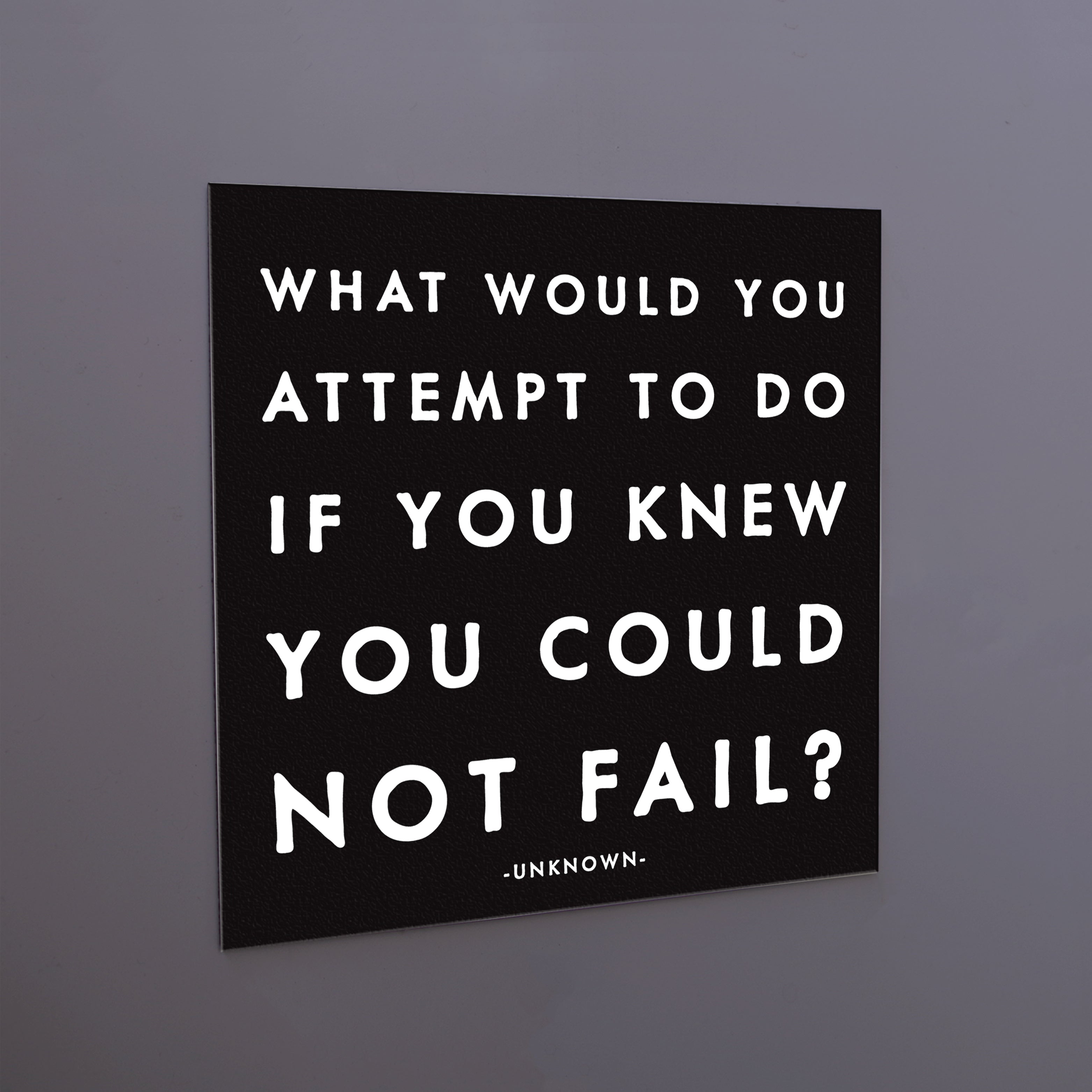 "what would you attempt to do" magnet