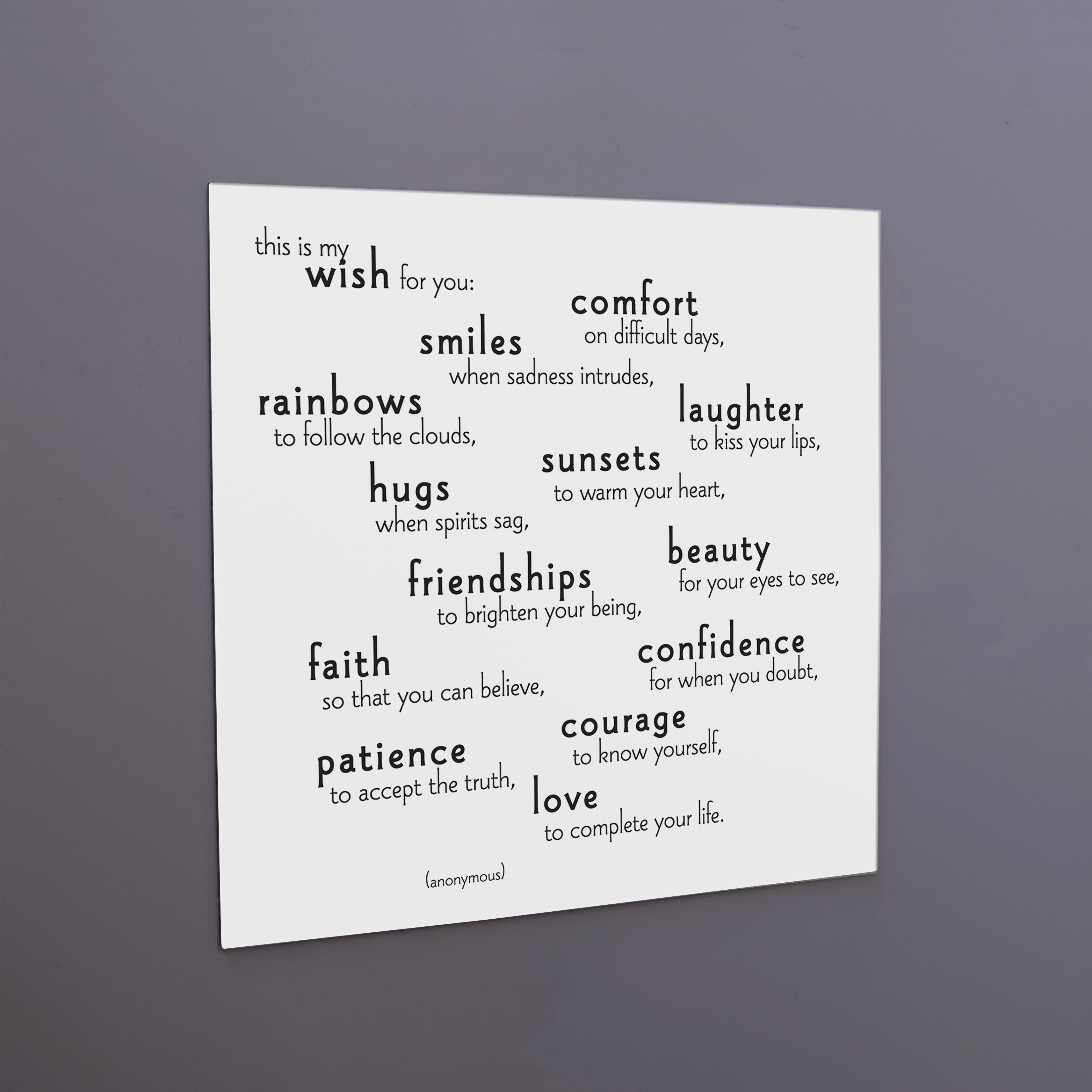 "my wish for you" magnet