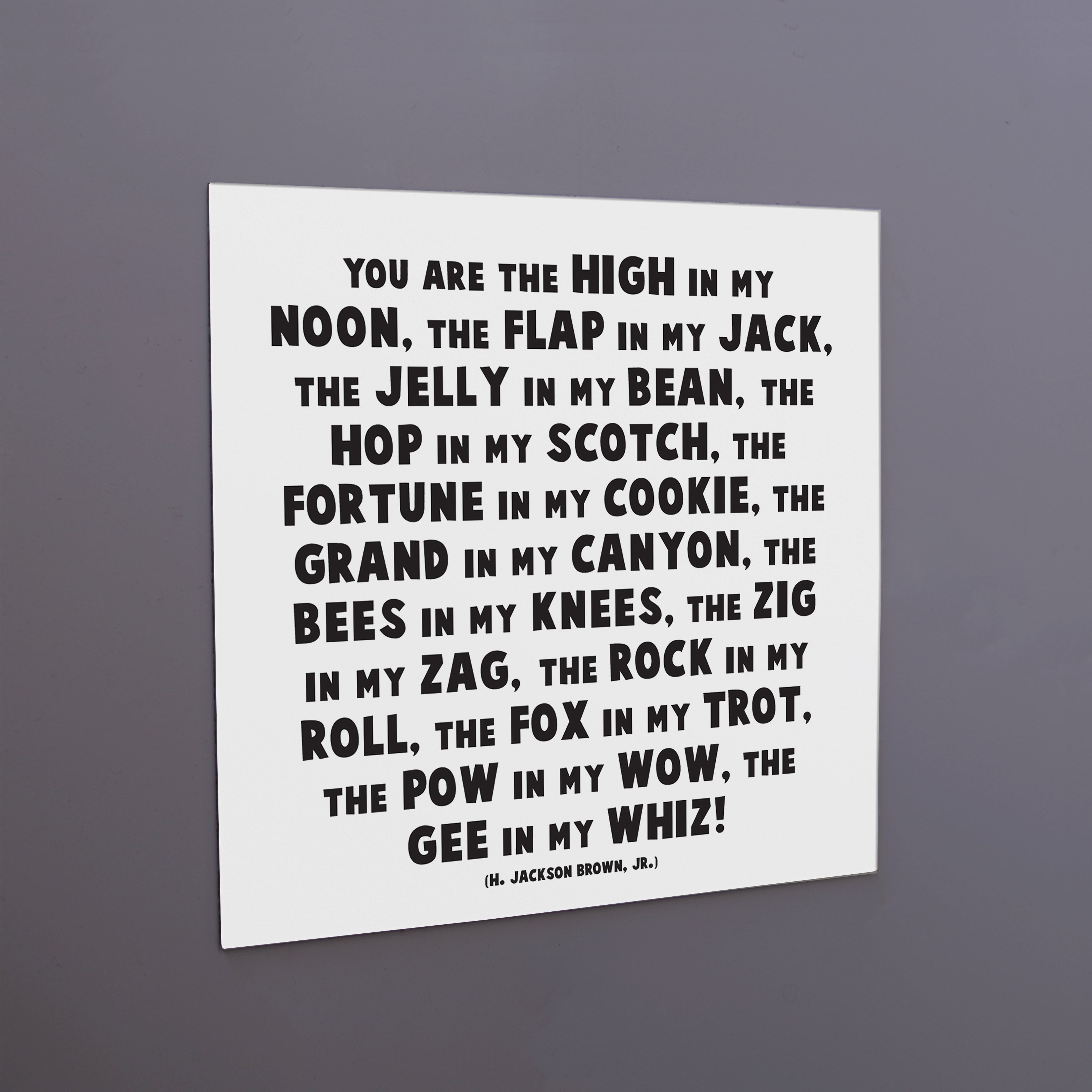 "high in my noon" magnet