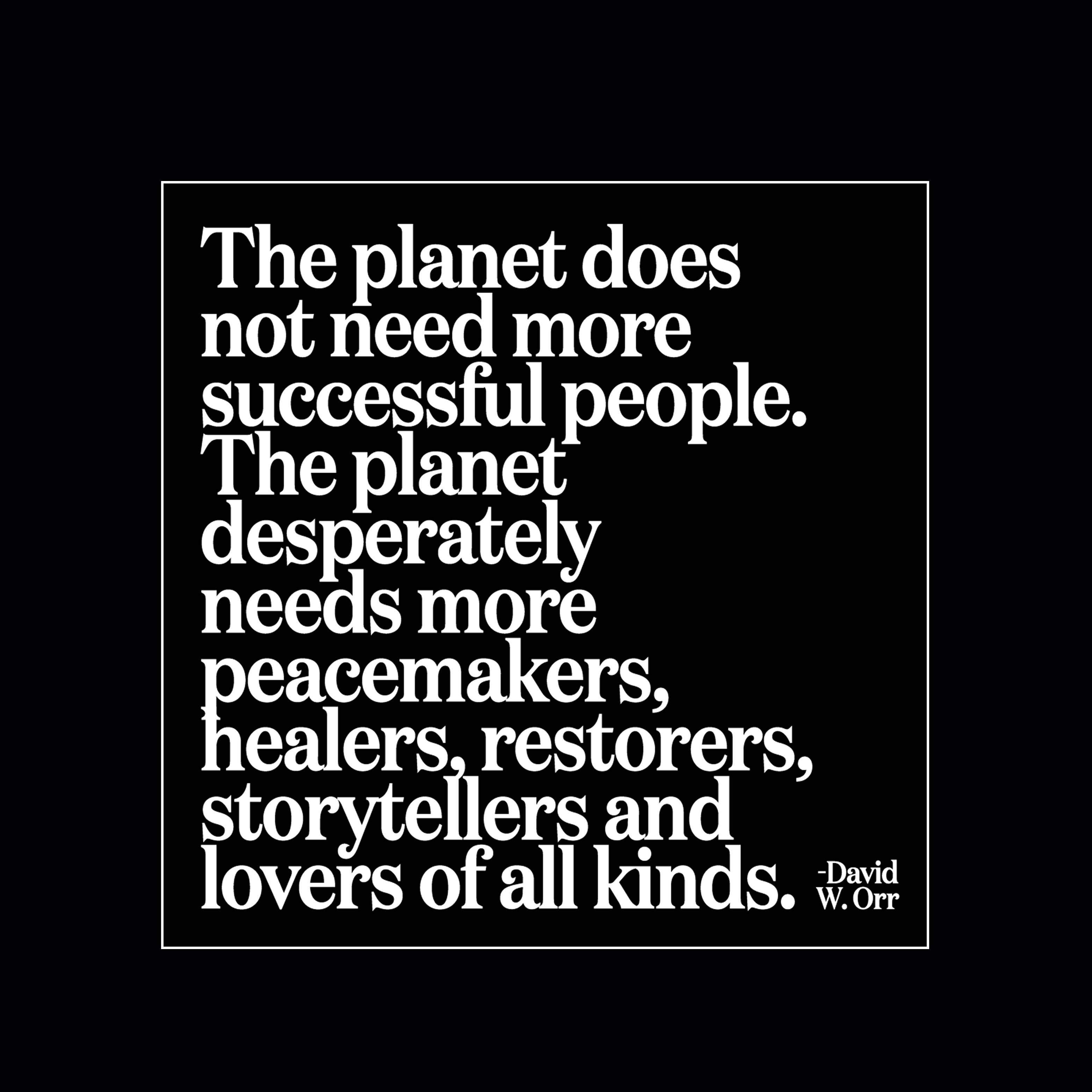 "the planet does not need" magnet