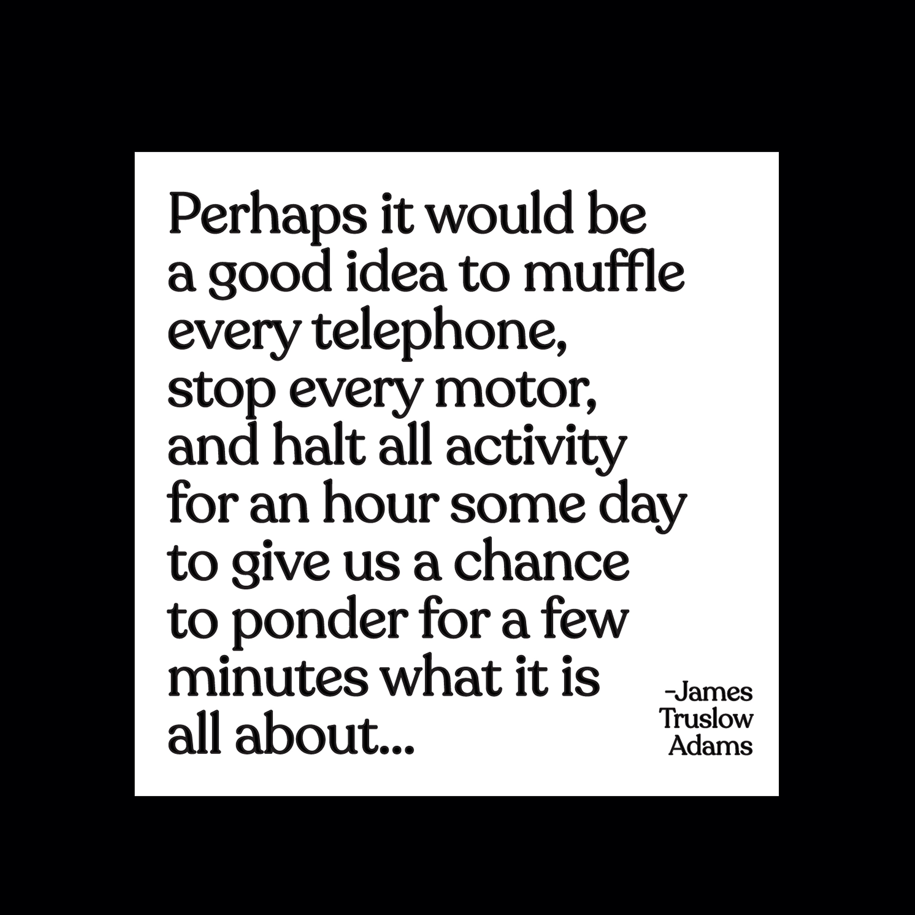 "perhaps it would be a good idea" magnet