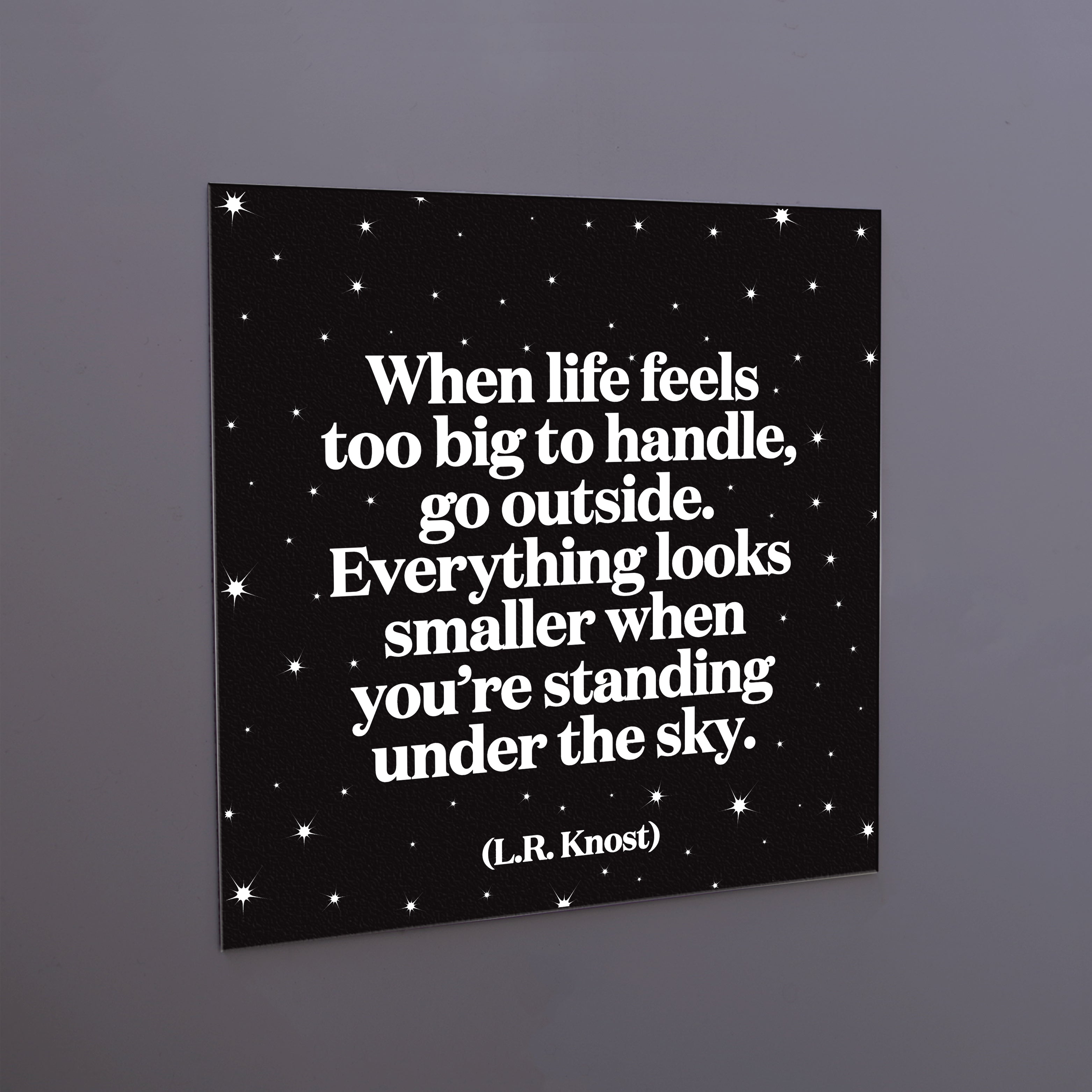 "when life feels too big to handle" magnet