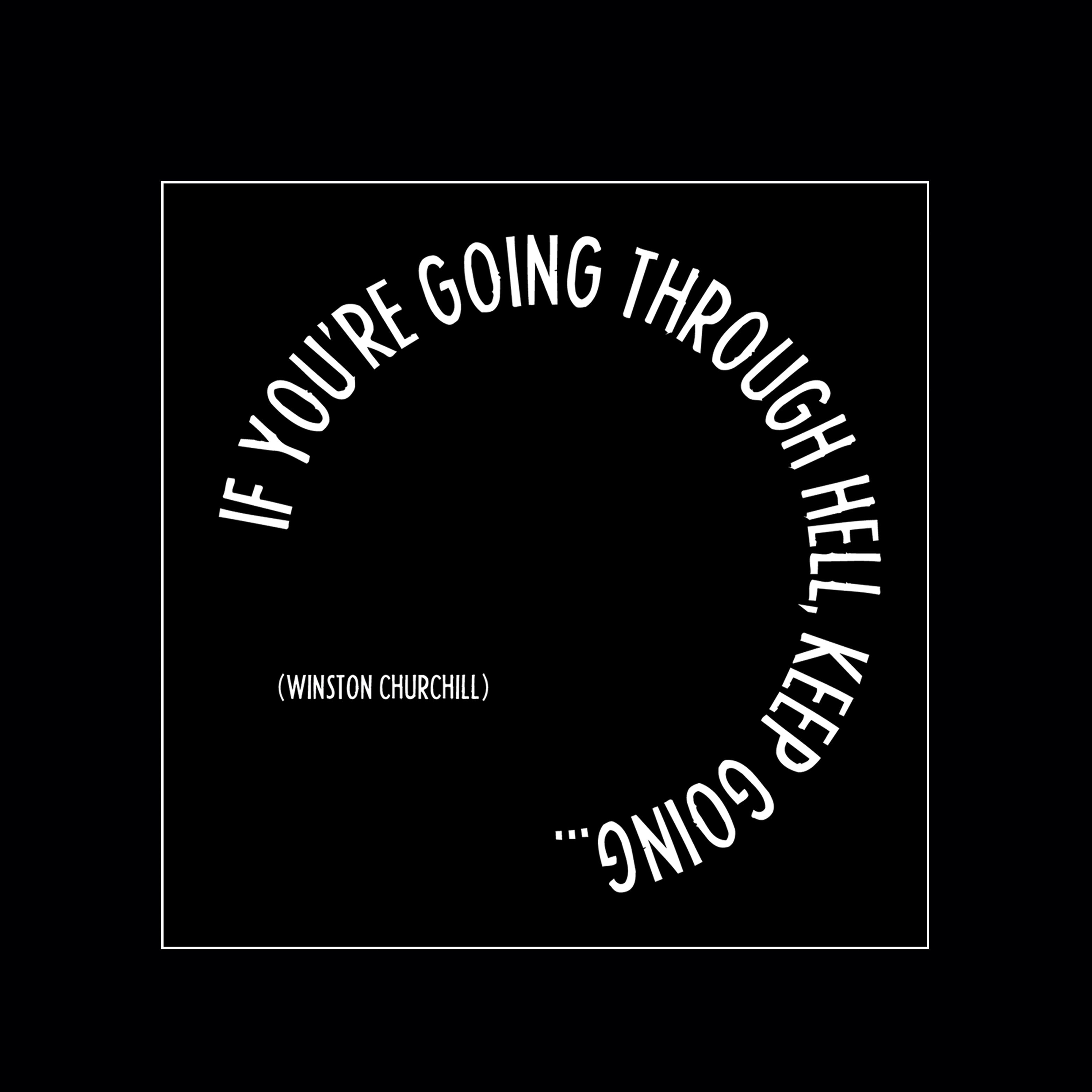 "going through hell" magnet