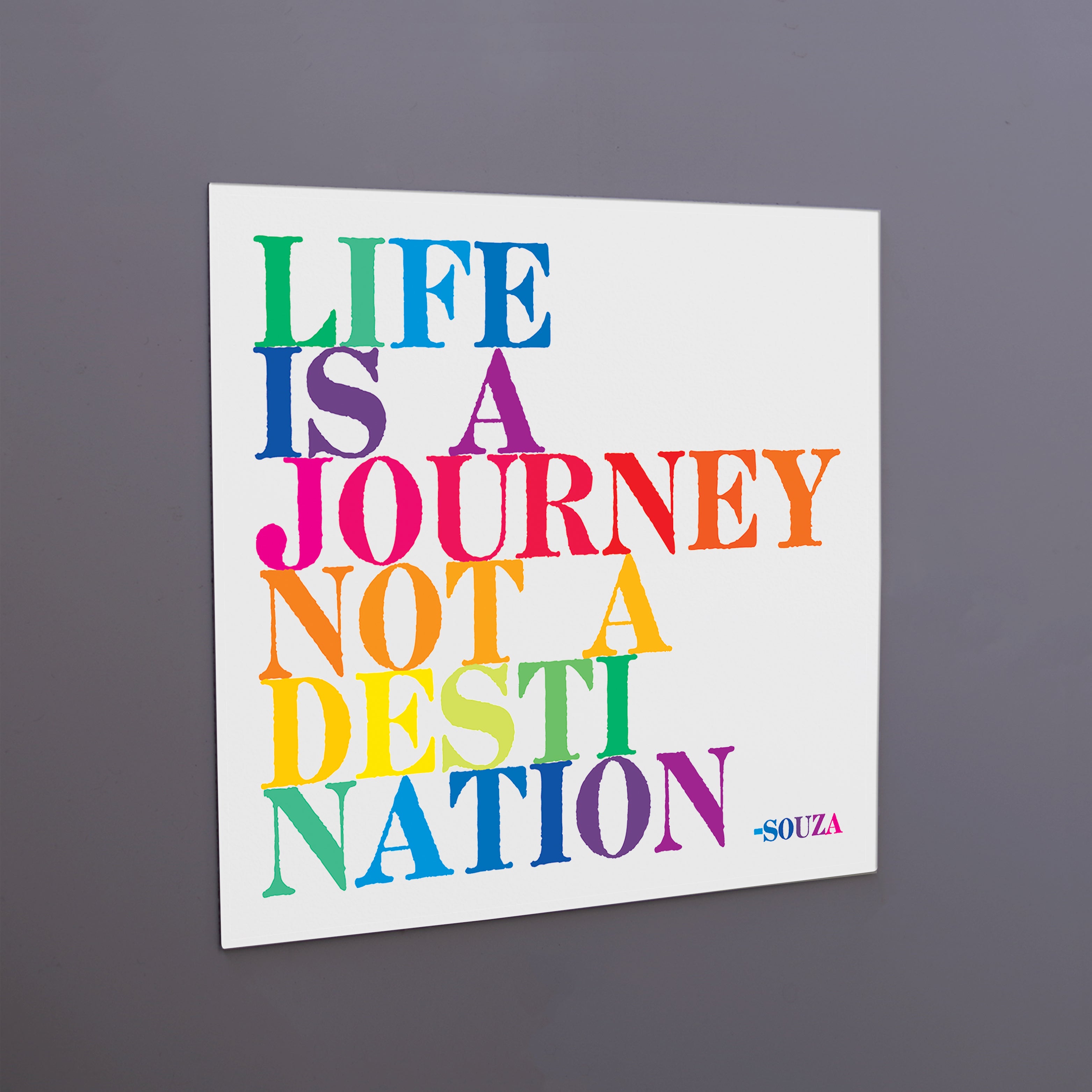 "life is a journey" magnet
