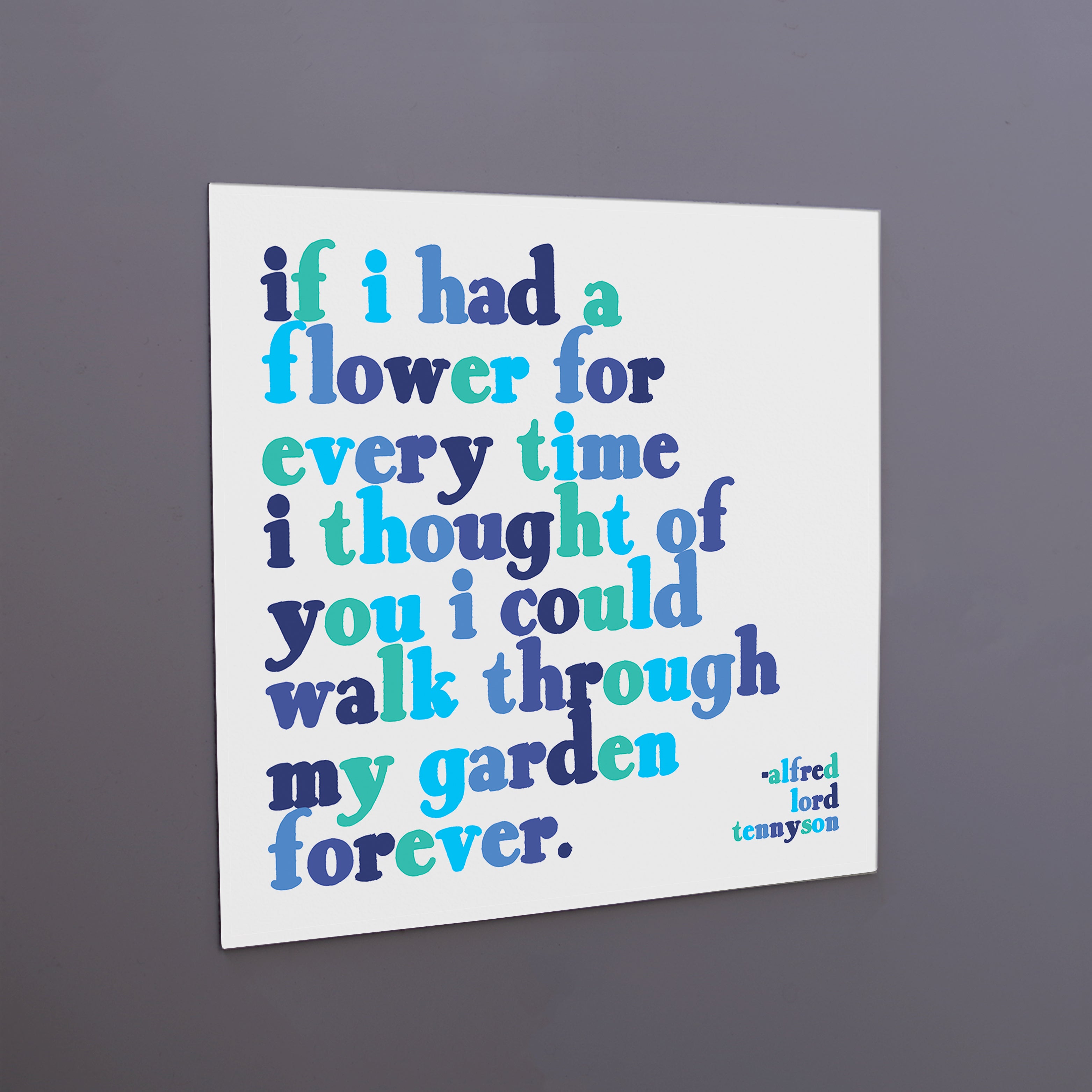 "if i had a flower" magnet