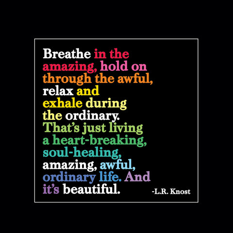"breathe in the amazing" magnet