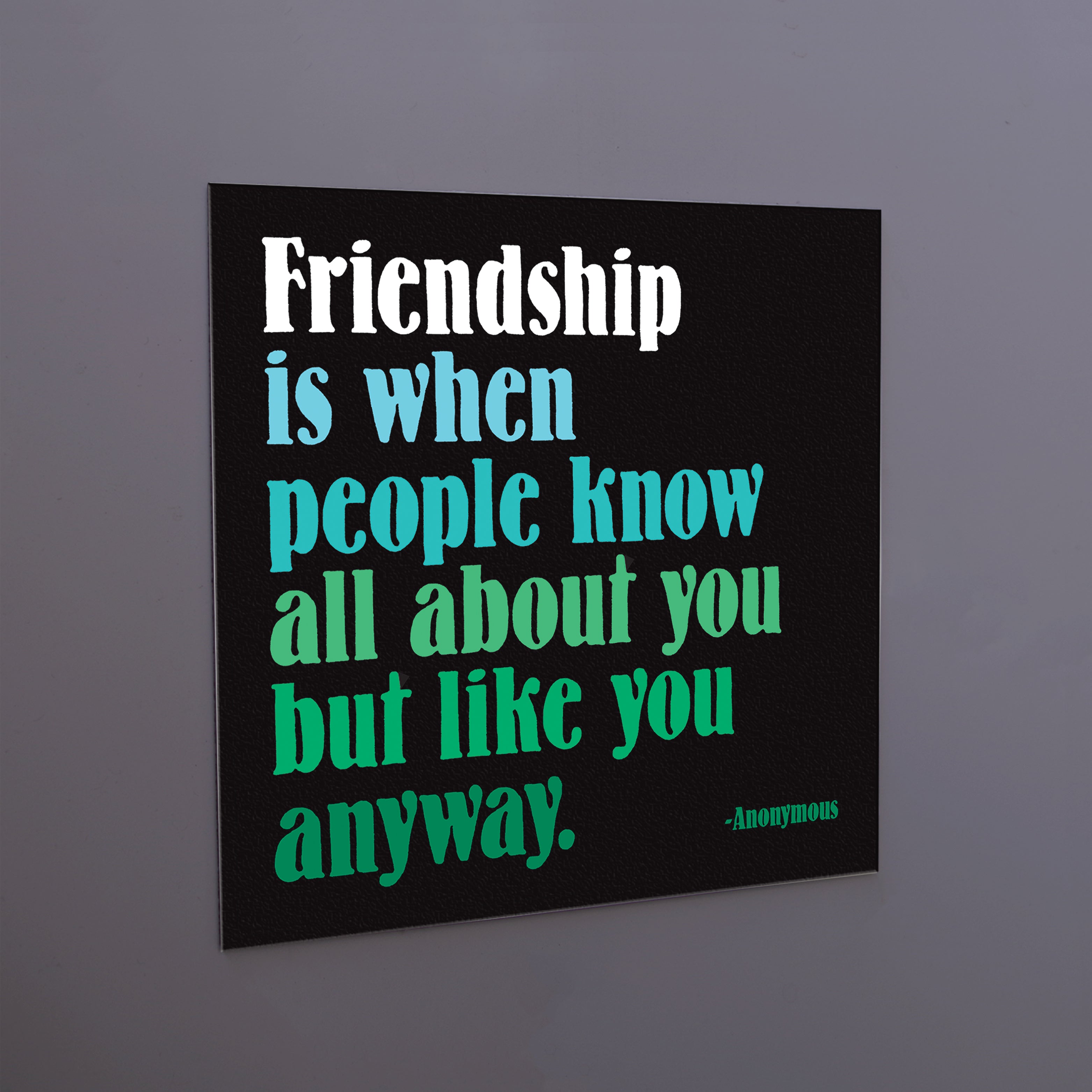 "friendship is when" magnet