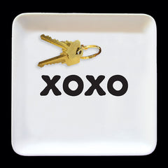 "xoxo" trinket dish