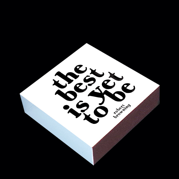 "the best is yet to be" matchbox
