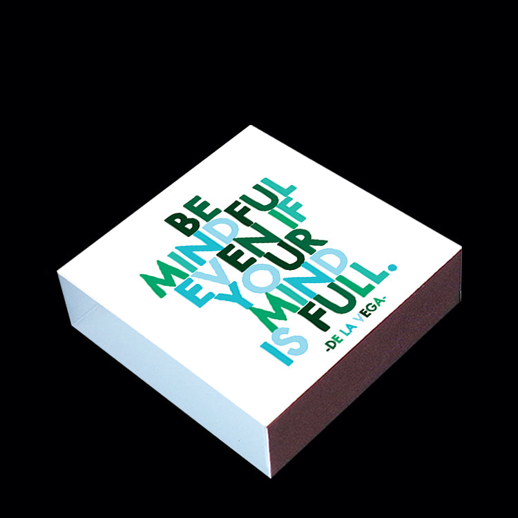 "be mindful" matchbox