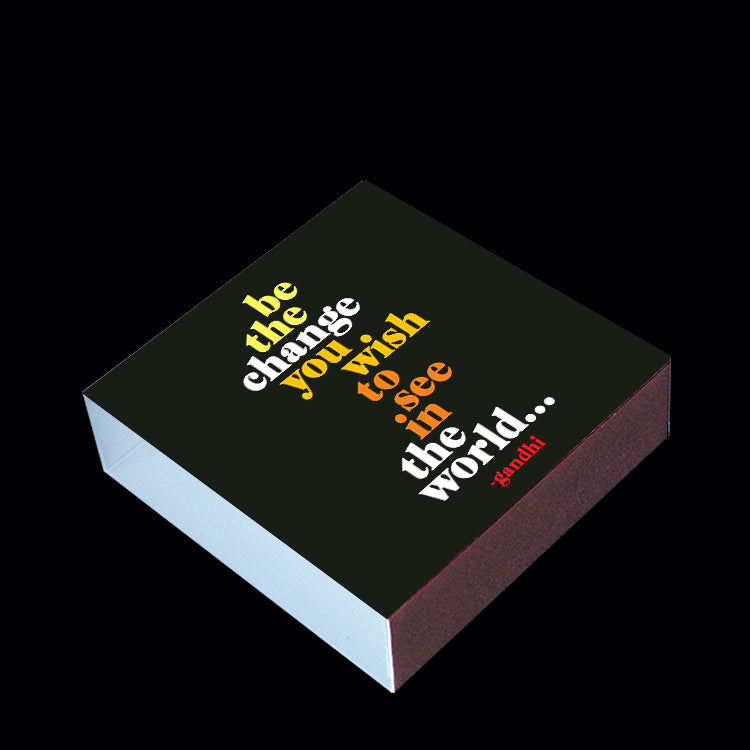 "be the change" matchbox