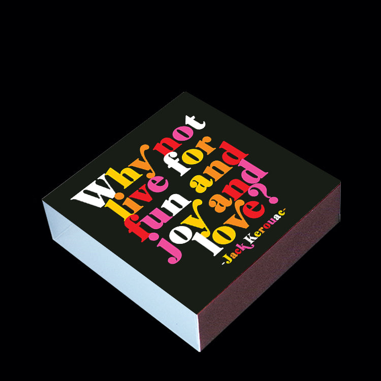 "why not live" matchbox