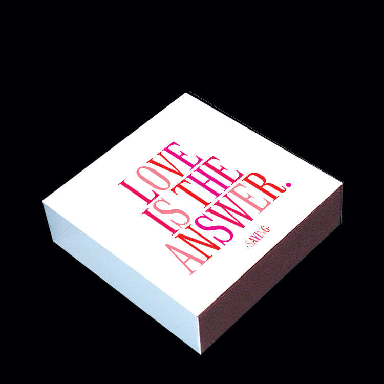 "love is the answer" matchbox