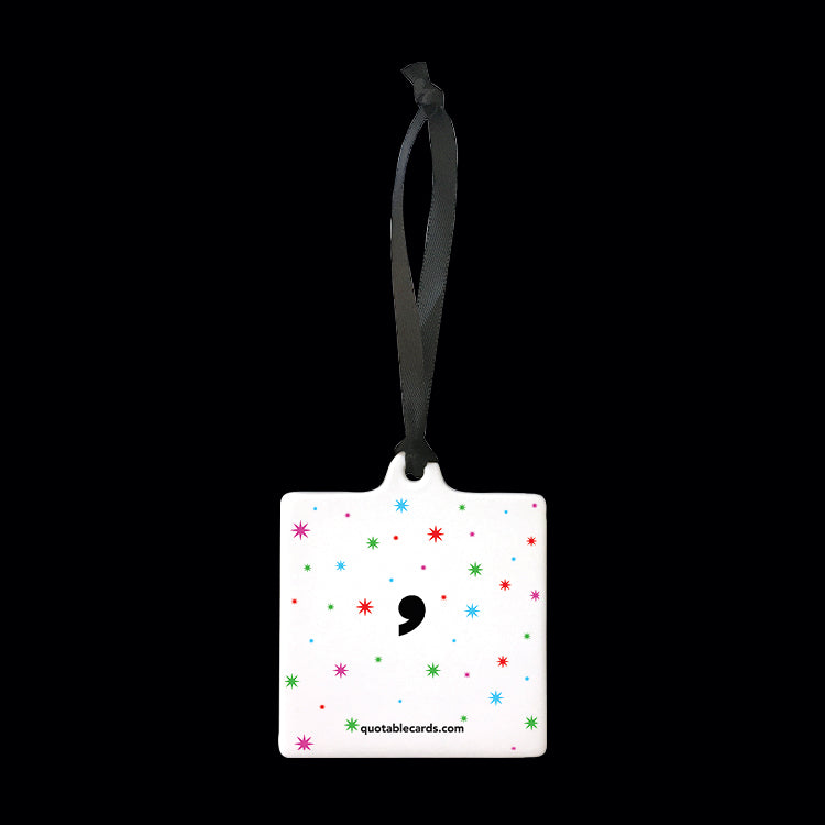 "scatter joy" ornament