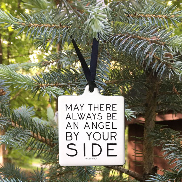 "angel by your side" ornament