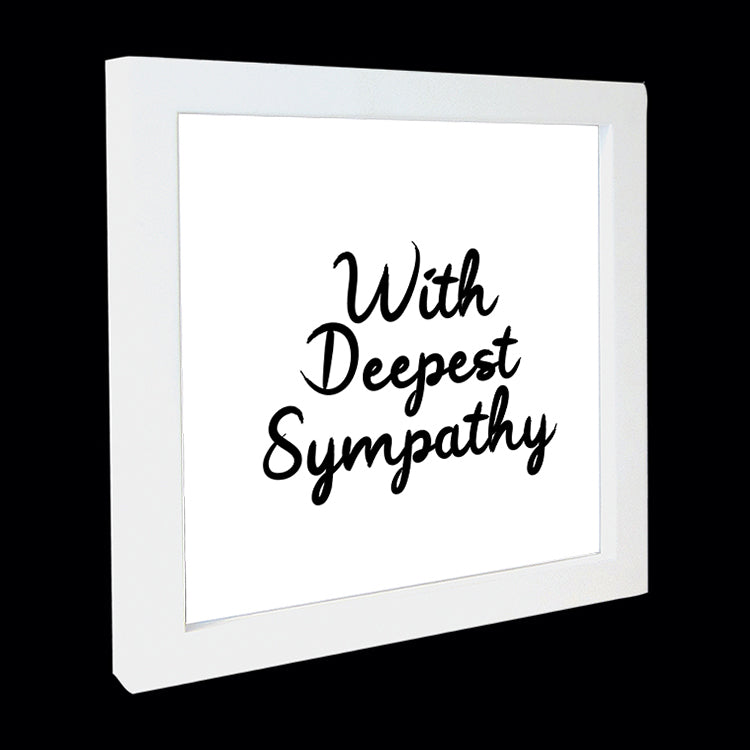 "with deepest sympathy" card