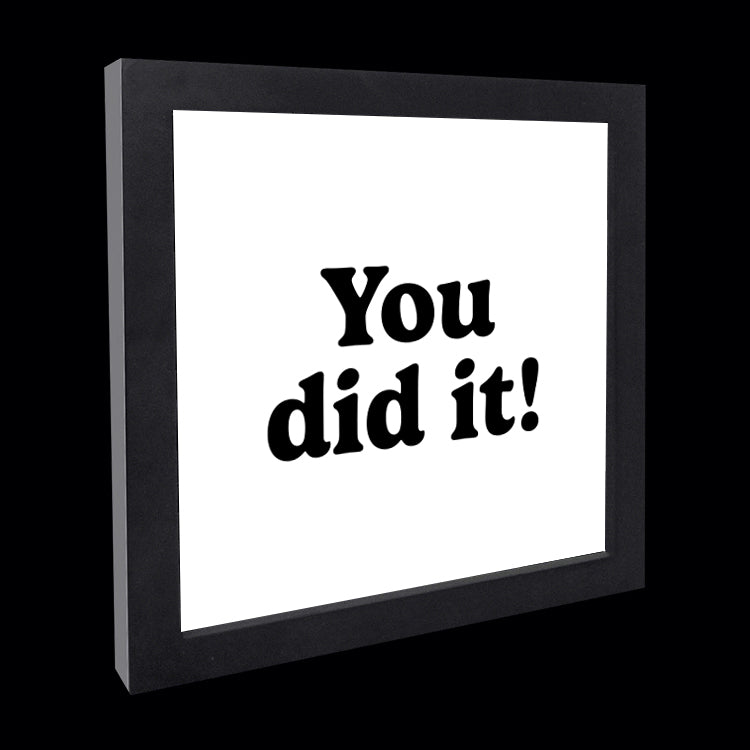 "you did it!" card