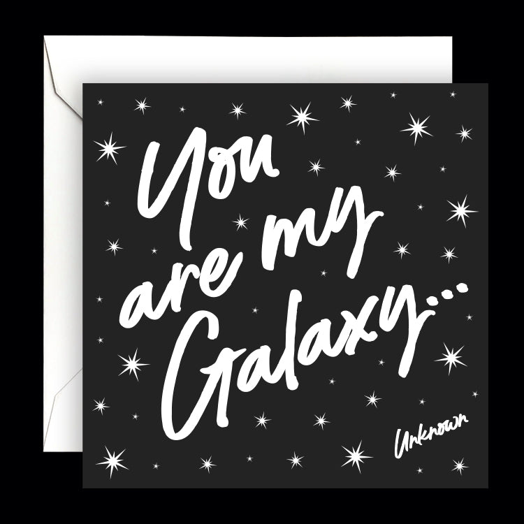 "you are my galaxy" card