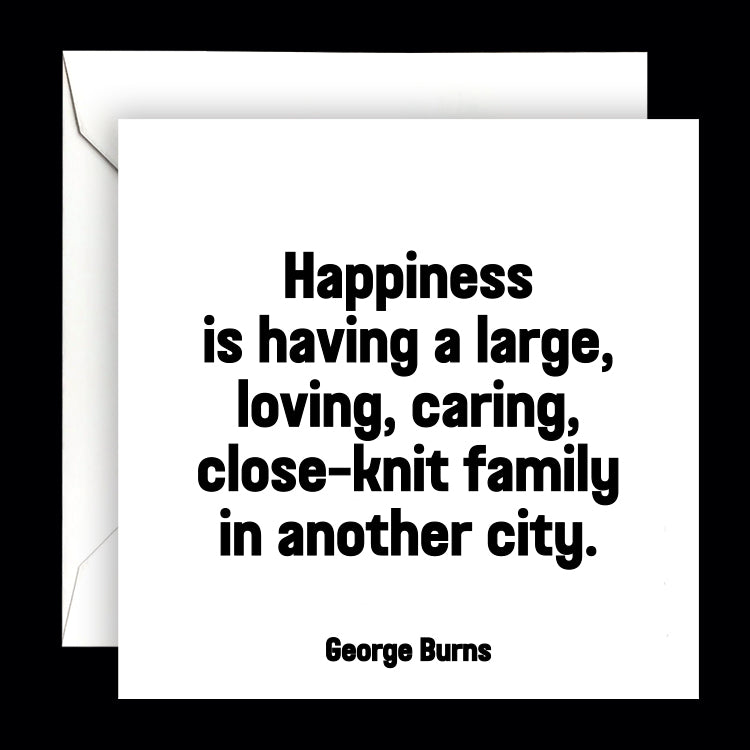 "happiness is" card
