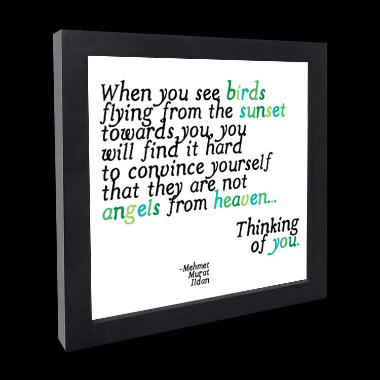 "when you see birds flying" card