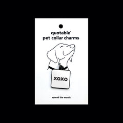 "xoxo" pet collar charm