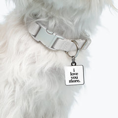 "i love you more." pet collar charm