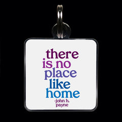 "no place like home" pet collar charm