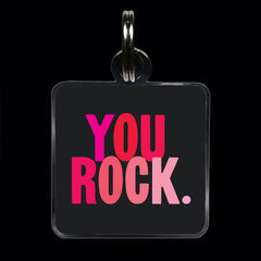 "you rock" pet collar charm