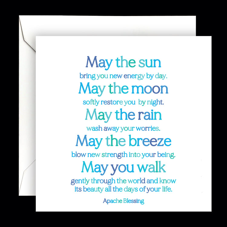 "may the sun" card